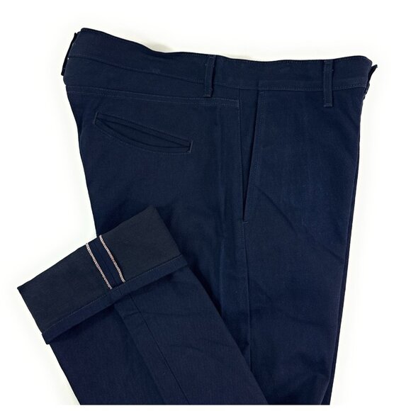 Imogene + Willie Mens Pants Oscar Indigo Selvedge Trousers Sz 36x31 Made in USA
